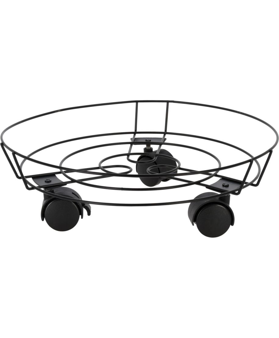 Podstawka na kółkach pod donicę z żeliwa 31,5 cm