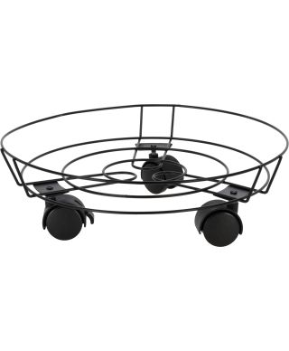 Podstawka na kółkach pod donicę z żeliwa 31,5 cm