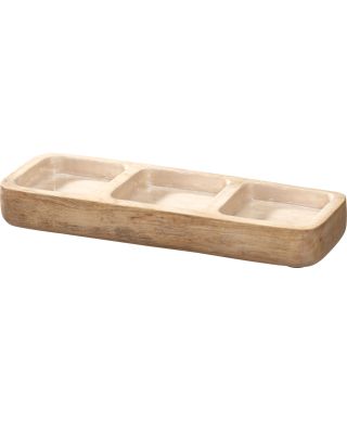 Taca do serwowania z drewna mango 29,5x10,5x3,5 cm