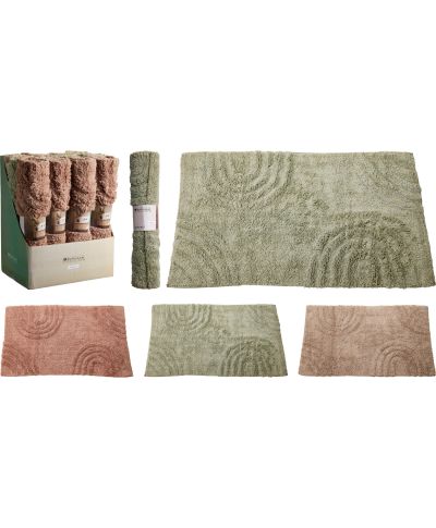 Dywanik łazienkowy z bawełny i poliestru 45x75 cm 3 kolory do wyboru