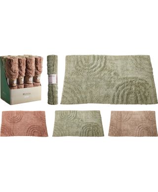 Dywanik łazienkowy z bawełny i poliestru 45x75 cm 3 kolory do wyboru