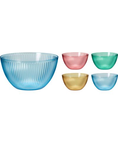 Duża misa z tworzywa AS 25x13 cm 4 kolory do wyboru