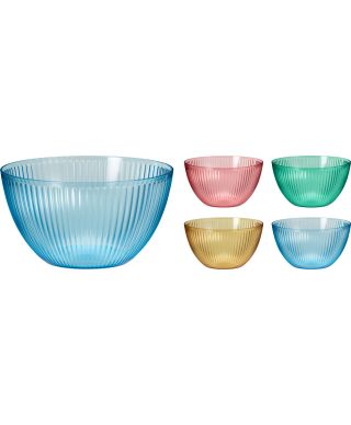 Duża misa z tworzywa AS 25x13 cm 4 kolory do wyboru