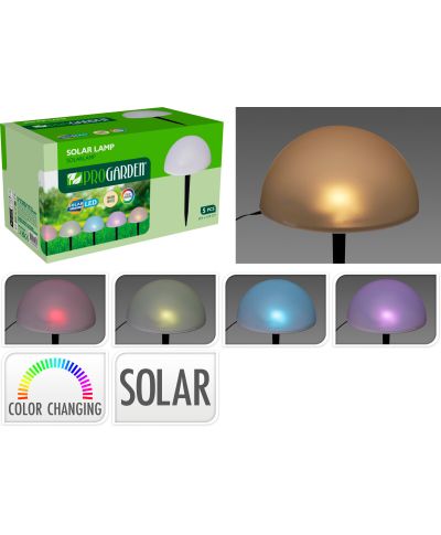 Girlanda świetlna solarna RGB z polipropylenu 5 szt.