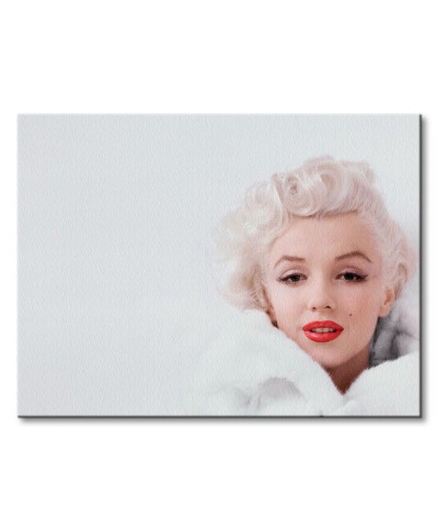 Obraz na płótnie - Marilyn Monroe (White) - 80x60