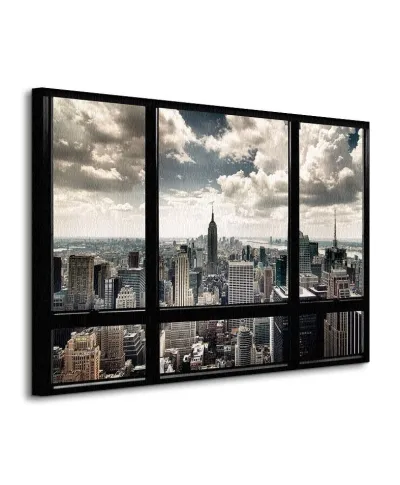 Obraz na płótnie - New York Window - 80x60 cm