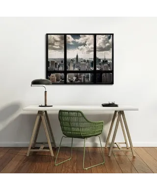 Obraz na płótnie - New York Window - 80x60 cm