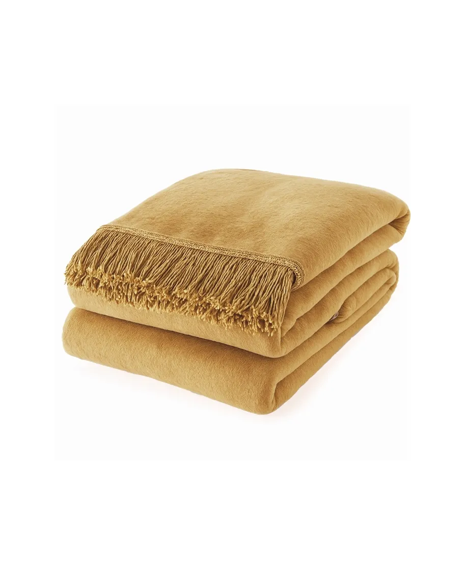Koc Mocadesign 150x200 kolor miodowa kawa
