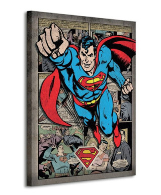 Superman (Comic Montage) - Obraz na płótnie