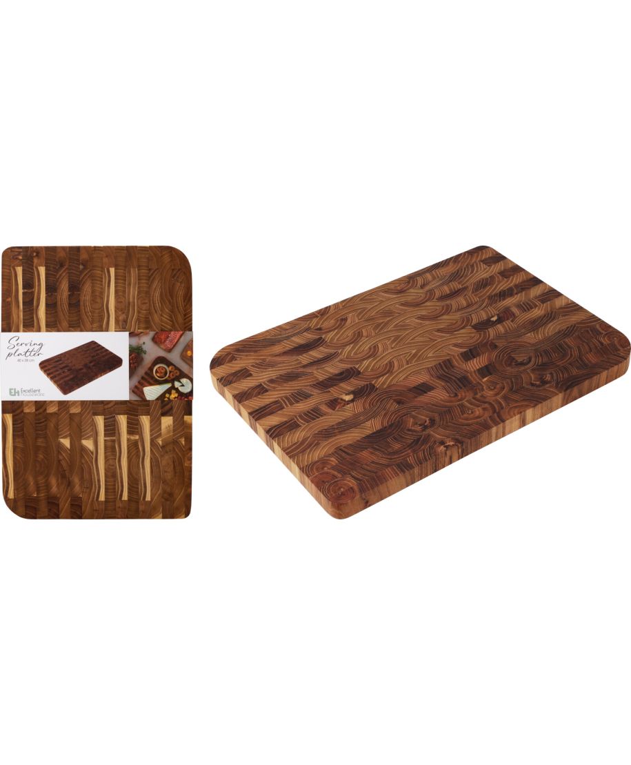 Deska do krojenia z drewna tekowego 40cm