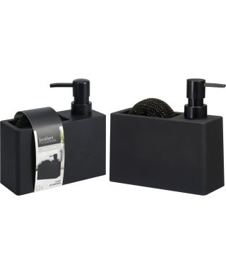 Dozownik do mydła z gąbką 320ml 16x15cm