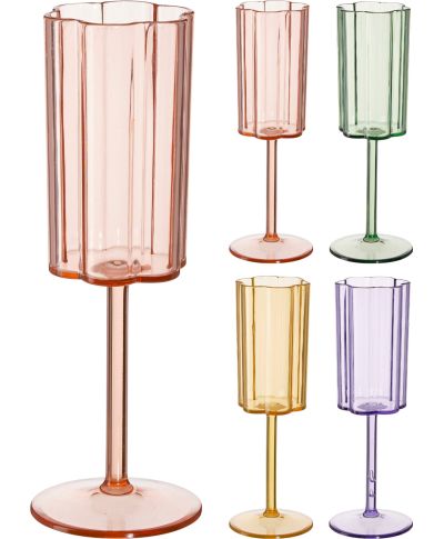 Kieliszek do szampana z tworzywa 200ml 4 kolory