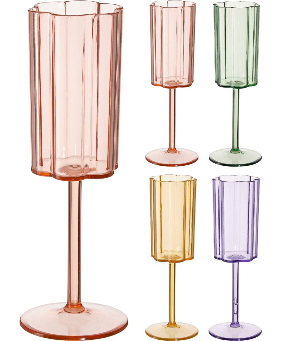 Kieliszek do szampana z tworzywa 200ml 4 kolory