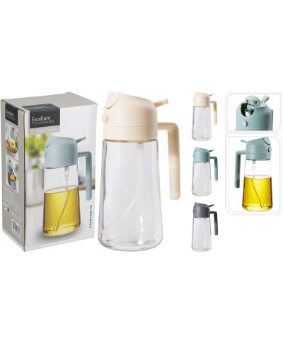 DOZOWNIK DO OLIWY 450ML ZE SZKŁA 18CM
