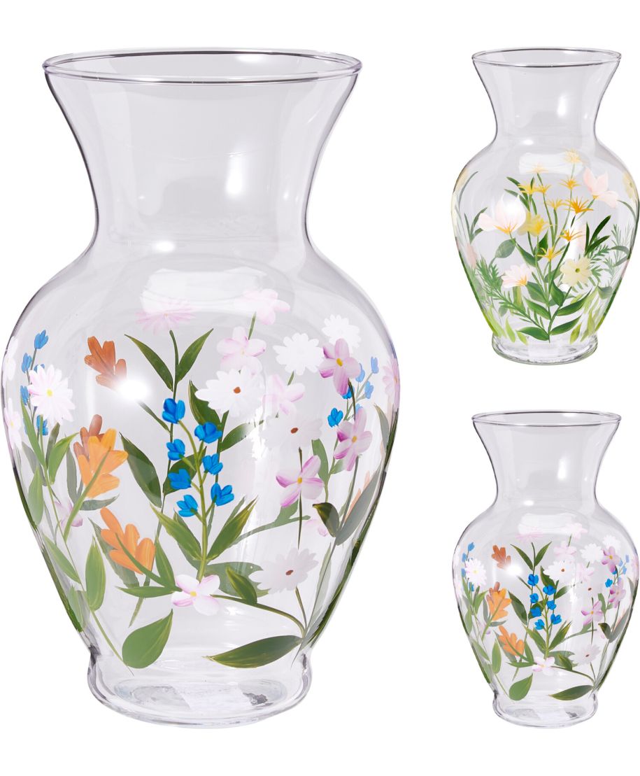 Wazon dekoracyjny ze szkła 20 cm 2 wzory