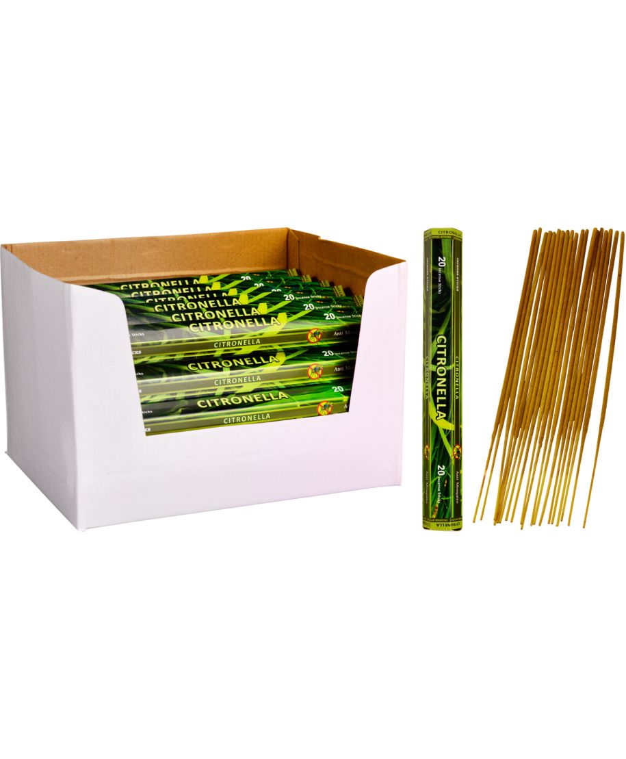 Kadzidełka cytronelowe w patyczkach 10 cm 20 szt.