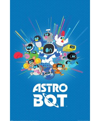 Playstation Astro Bot Friends - plakat