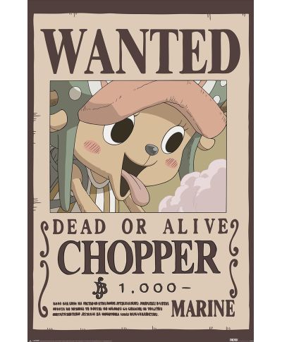 One Piece Wanted Chopper - plakat