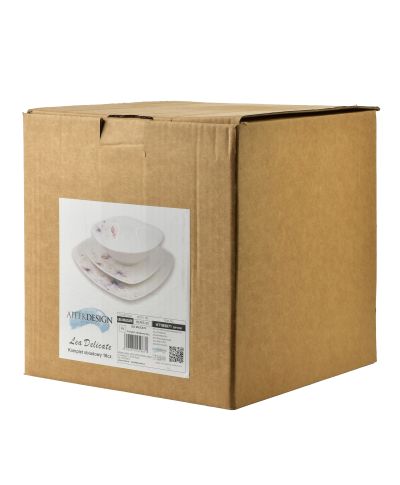 LEA DELICATE Komplet obiadowy 18części miska 16cm 500ml/18cm/24cm