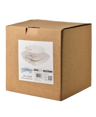 LEA LIGHT Komplet obiadowy 18części miska 16,5cm 500ml/18cm/24cm