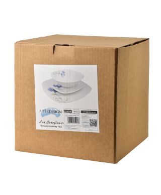 LEA CORNFLOWER Komplet obiadowy 18części miska 16,5cm 500ml/18cm/24cm