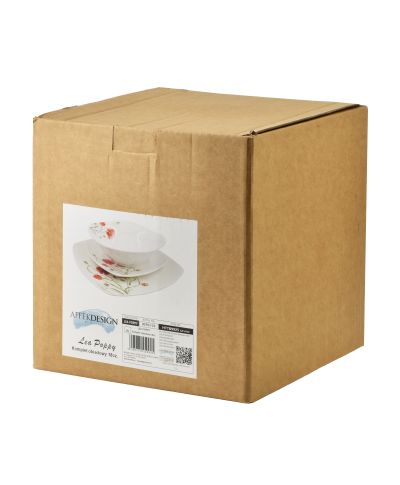 LEA POPPY Komplet obiadowy 18części16cm 500ml/18cm/24cm
