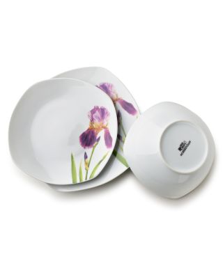 LEA IRIS Komplet obiadowy 18cz. miska 500ml 16,5/19,5/22cm