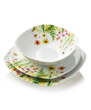 LEA GELB Komplet obiadowy 18cz. miska 500ml 16,5/19,5/22cm