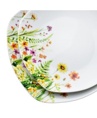 LEA GELB Komplet obiadowy 18cz. miska 500ml 16,5/19,5/22cm