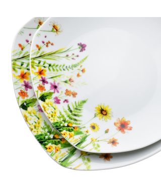 LEA GELB Komplet obiadowy 18cz. miska 500ml 16,5/19,5/22cm