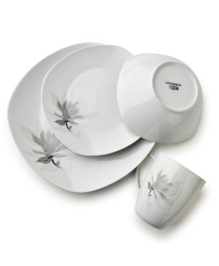 MAGNOLIA Komplet obiadowy 16 cz.  kubek 370ml/miska 500ml 17/19,5/25,5cm