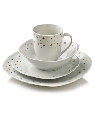 LEA MINI Komplet obiadowy 16cz.  kubek 370ml/miska 500ml 17/19,5/25,5cm