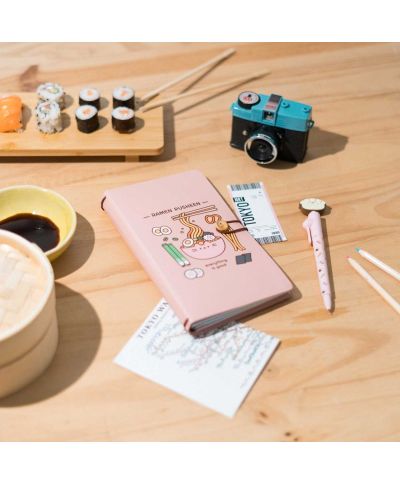 Pusheen Sushi Roll - notes skórzany