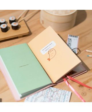 Pusheen Sushi Roll - notes skórzany