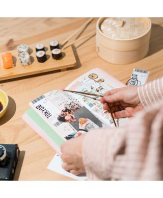 Pusheen Sushi Roll - notes skórzany