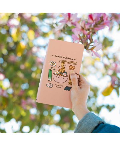 Pusheen Sushi Roll - notes skórzany