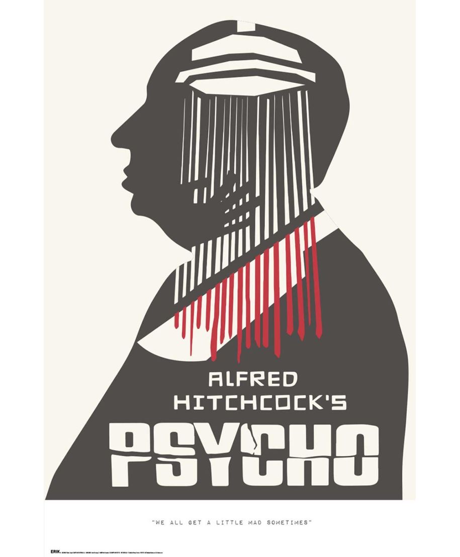 Alfred Hitchcock Psychoza - plakat