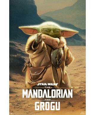 Gwiezdne Wojny The Mandalorian i Grogu - plakat