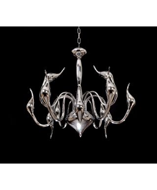 ORYGINALNA NOWOCZESNA LAMPA WISZĄCA SREBRNA MAGICA W12