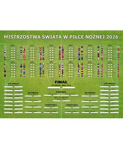 Tabela Mistrzostw Świata w Piłce Nożnej 2026 - plakat