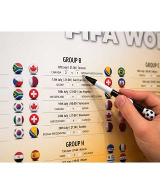 Tabela Mistrzostw Świata w Piłce Nożnej 2026 World Cup - plakat w wersji angielskiej