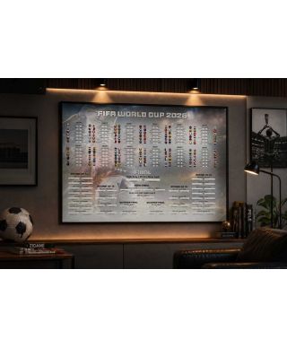 Tabela Mistrzostw Świata w Piłce Nożnej 2026 World Cup - plakat w wersji angielskiej