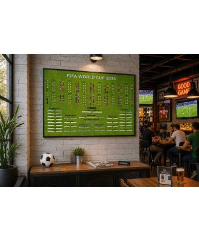 Tabela Mistrzostw Świata w Piłce Nożnej 2026 World Cup - plakat w wersji angielskiej