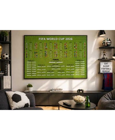 Tabela Mistrzostw Świata w Piłce Nożnej 2026 World Cup - plakat w wersji angielskiej