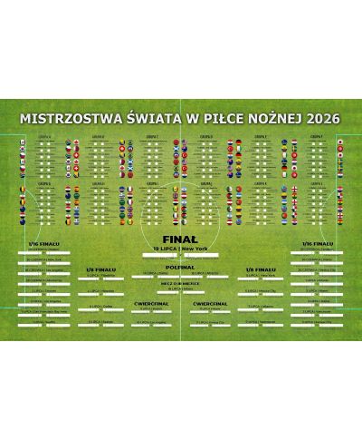 Tabela Mistrzostw Świata w Piłce Nożnej 2026 - plakat