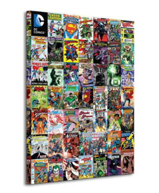 DC Comics (Covers Montage) - Obraz na płótnie
