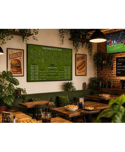 Tabela Mistrzostw Świata w Piłce Nożnej 2026 World Cup - plakat w wersji angielskiej