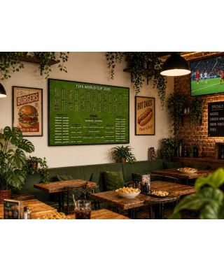 Tabela Mistrzostw Świata w Piłce Nożnej 2026 World Cup - plakat w wersji angielskiej