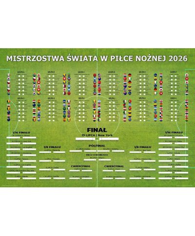 Tabela Mistrzostw Świata w Piłce Nożnej 2026 - plakat