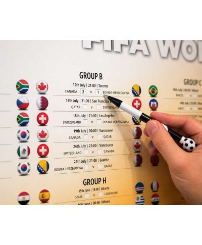 Tabela Mistrzostw Świata w Piłce Nożnej 2026 World Cup - plakat w wersji angielskiej